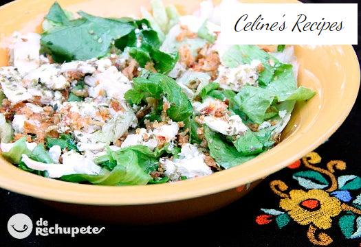 Drei-Käse-Salat mit Walnüssen