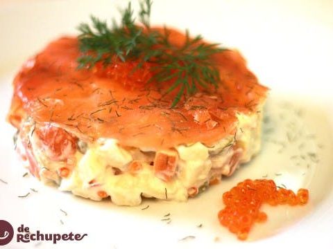 Geräucherter Lachssalat