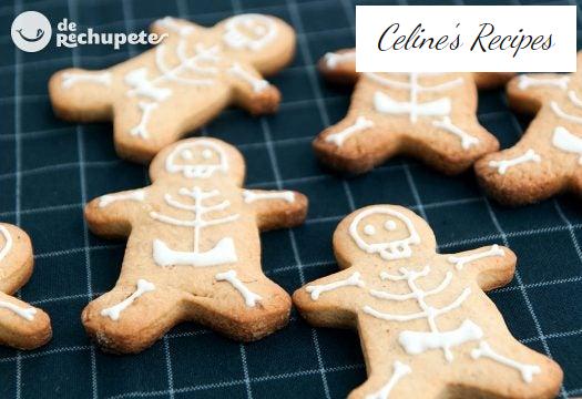 Skelett Lebkuchen. Halloween Lebkuchen