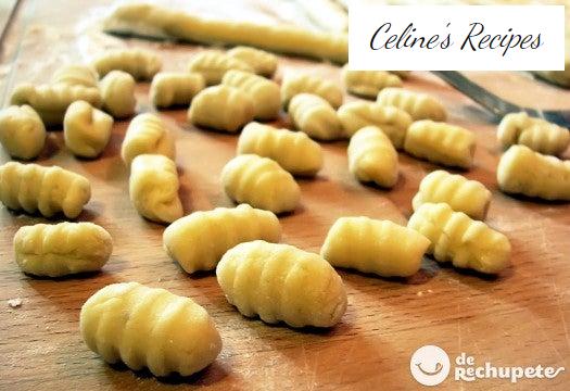 Gnocchi oder Kartoffelgnocchi. Italienisches Rezept