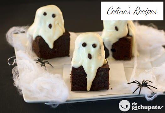Ghost Brownies. Halloween-Rezept