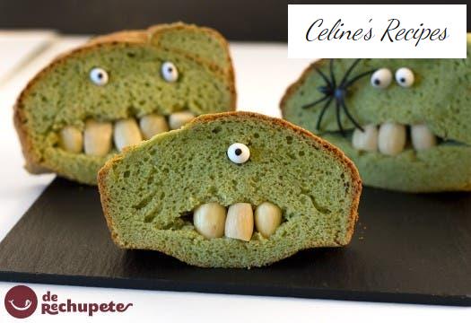 Frankenstein Biskuit. Halloween-Rezept