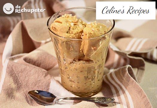 Hausgemachtes Nougat-Eis