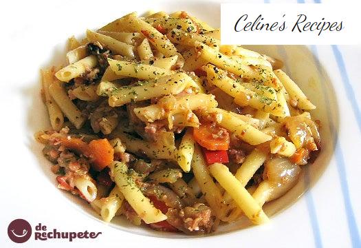 Makkaroni mit Bolognese-Curry