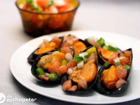 Muscheln mit einer Falle