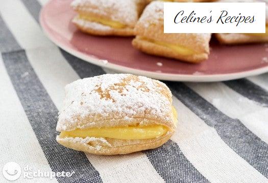 Miguelitos de la Roda gefüllt mit Sahne