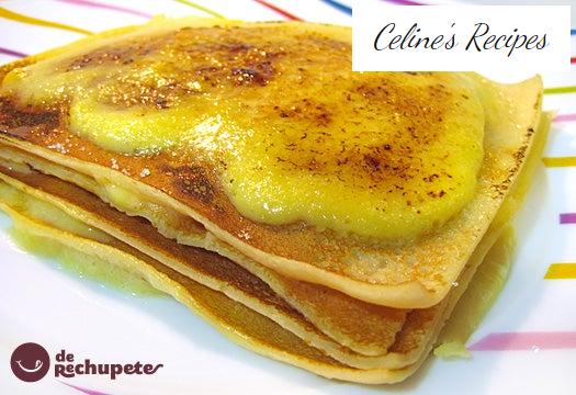 Millefeuille aus karamellisierten Pfannkuchen mit katalanischer Sahne