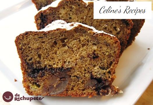 Bananenbrot mit brauner Glasur