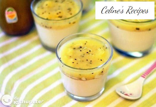 Panacota mit Kiwi (Panna Cotta)