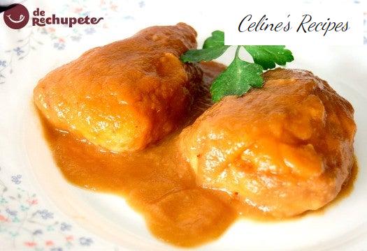 Mit Kabeljau gefüllte Piquillo-Paprikaschoten