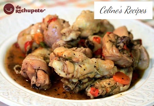 Hühnereintopf in Sauce