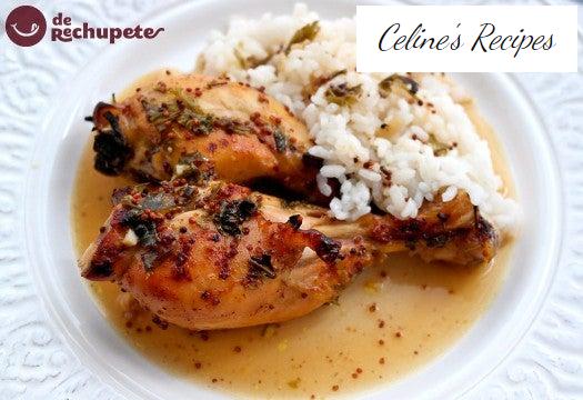 Brathähnchen mit Senf und Honig