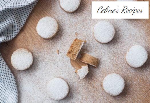 Hausgemachte Mandelpolvorone. Weihnachtsrezept