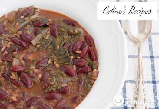 Potata de Pinto Bohnen mit Reis