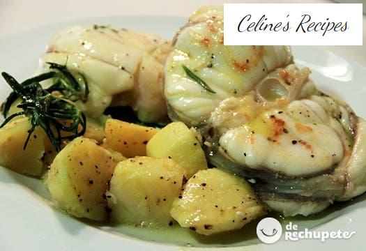 Gegrillter Seeteufel mit Thymian und Rosmarin