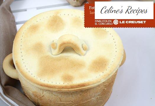 Gekochtes Maragato in einem Topf Brot. Schritt für Schritt Rezept.