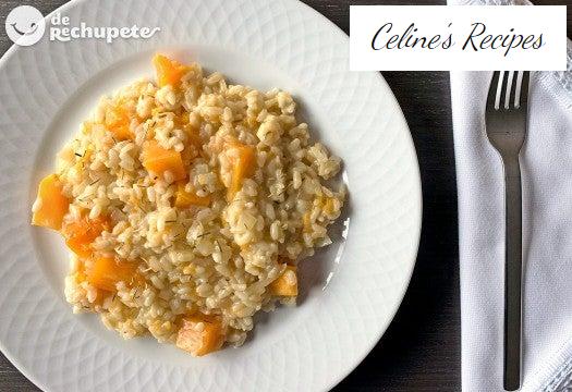 Kürbis-Blauschimmelkäse-Risotto