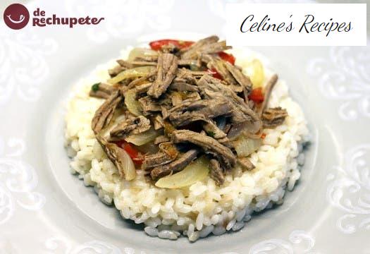 Alte Kleidung, zerkleinertes oder zerkleinertes Fleisch