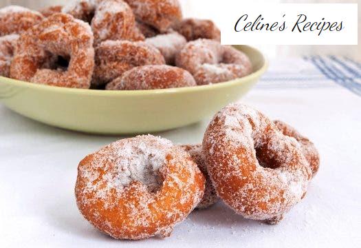 Käse und Orangenkrapfen