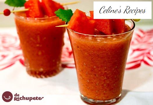 Wassermelonensorbet und Jasmintee