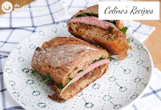 Steak Sandwich. Kalbsbrot