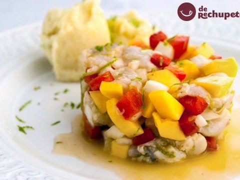 Seeteufel-Tartar mit Mango