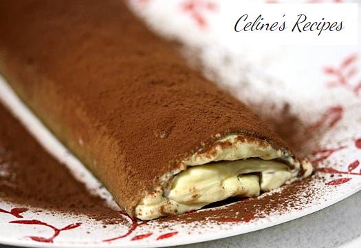 Zwei Desserts in einem: Gypsy Arm und Tiramisu