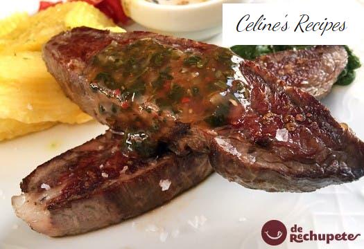 Rindfleischvakuum mit Chimichurri