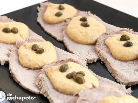 Vitello Tonnato. Fleisch mit italienischem Geschmack