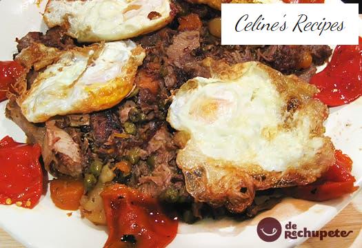 Xarrete und Spiegeleier mit Spitze