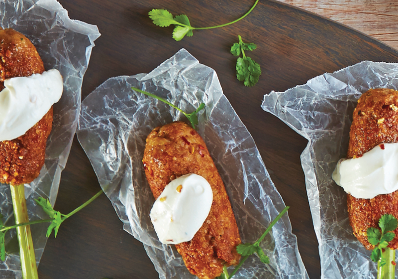 Bereiten Sie einen traditionellen Hackfleisch-Kebab zu