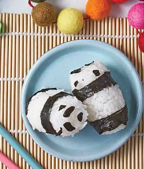 Mini-Sushi in Panda-Form