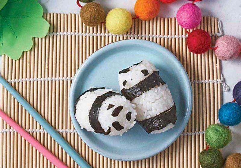 Mini-Sushi in Panda-Form