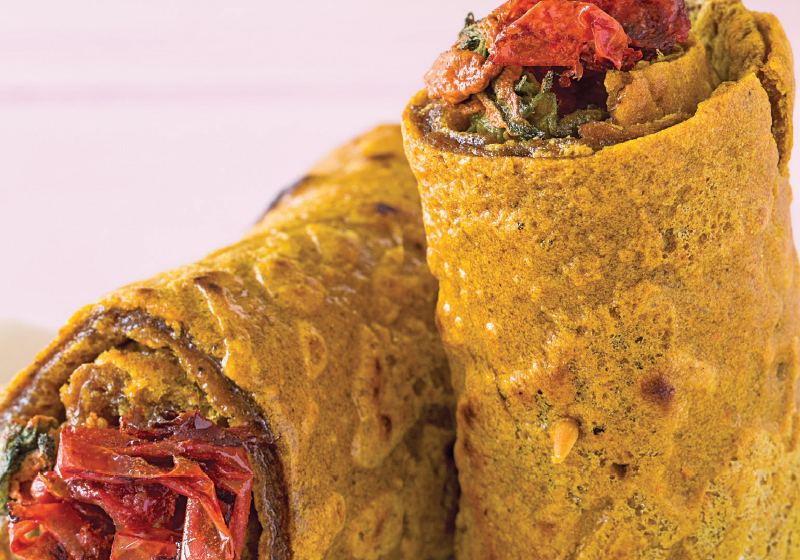 Herzhafte Kichererbsen-Crpes