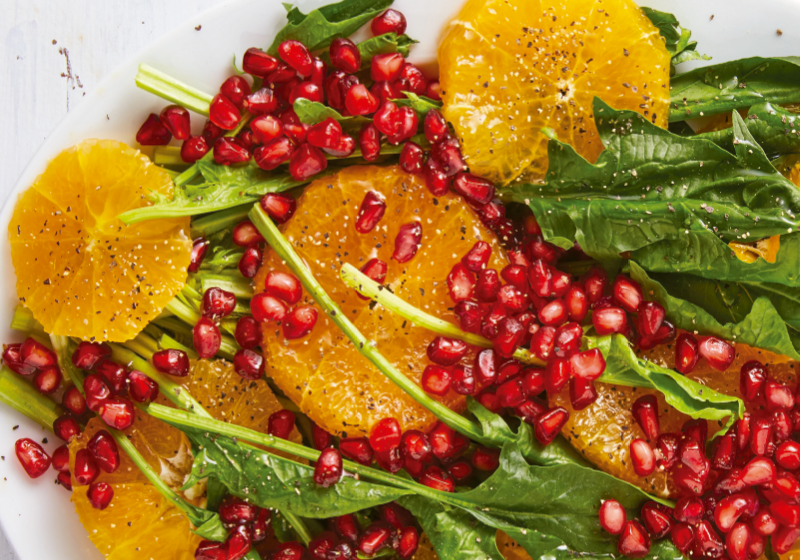 Spinatsalat mit Orange