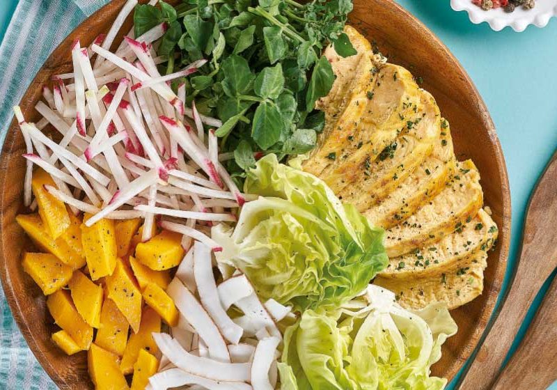 Hühnersalat mit Mango